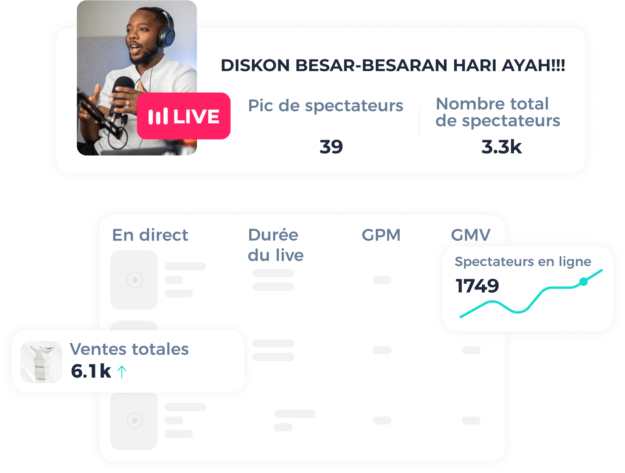 Consultez des lives