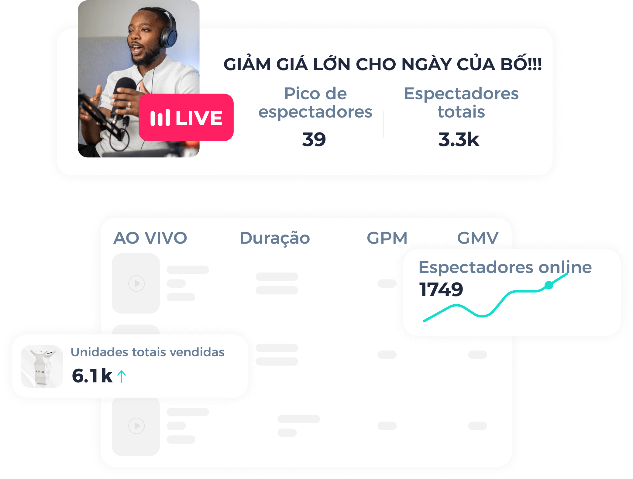 Revise transmissões ao vivo